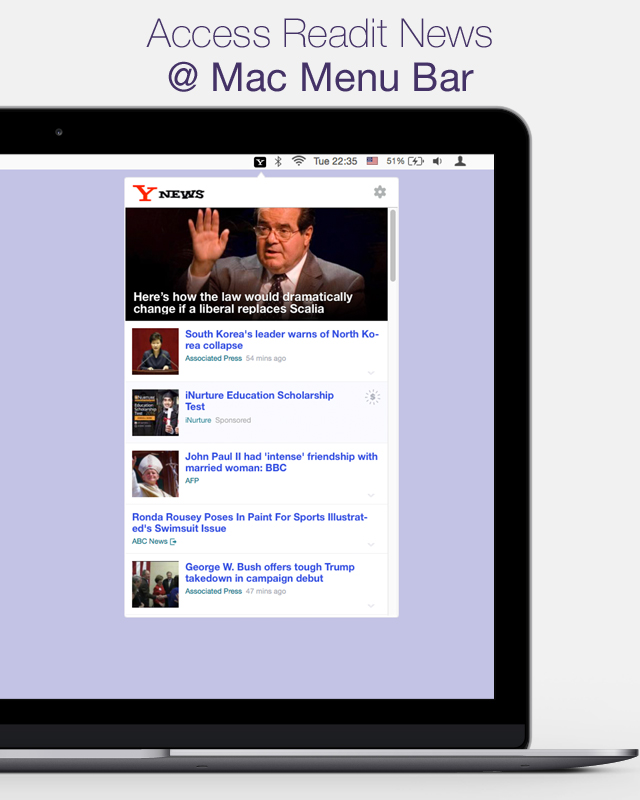 Yahoo! news at your fingure tip